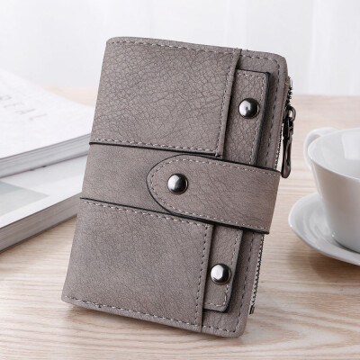 

Tailored Women Simple Retro Rivets Short Wallet Coin Purse Card Holders Handbag BK