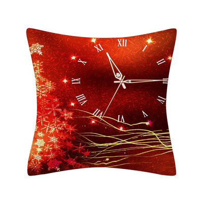 

Tailored Christmas Pillow Case Glitter Polyester Sofa Throw Cushion Cover Home Decor