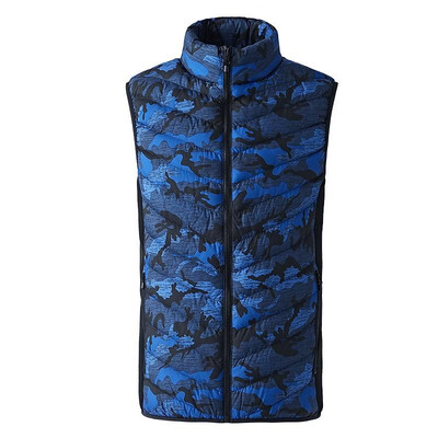 

Fashion Men Electric Heated Vest Heating Waistcoat Camouflage Print Padded Thermal Warm Outdoor Jacket Winter USB Heater