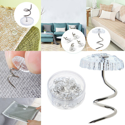 

〖Follure〗100Pcs Decorative Clear Upholstery Twist Pins Couch Chair Car Sofa Repair Part
