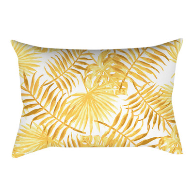 

Siaonvr Pineapple Leaf Yellow Pillow Case Sofa Car Waist Throw Cushion Cover Home Decor