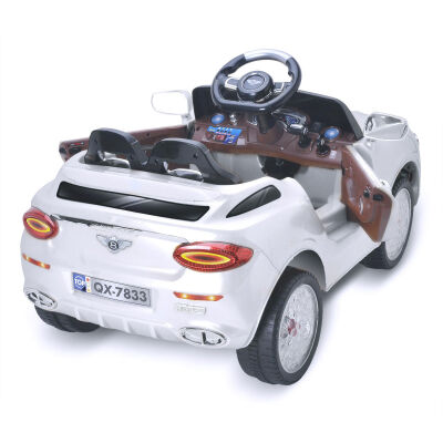 

6V Kids Ride On Car Electric Battery Power RC Remote Control & Doors w MP3-White