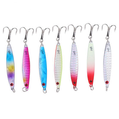 

Greensen 7pcs Mini-size Fish Shape Fishing Hard Lure Bait with Hooks Fishing Tackle Tools