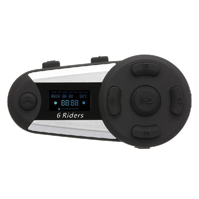 

T20S Motorcycle Helmet Bluetooth Intercom FM Radio MP3 GPS 1200M Distance 6 Riders Full Duplex Waterproof Wireless with Screen Sup