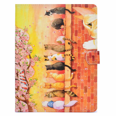 

BannerLive TPU Case for Samsung Galaxy Tab E T560 Cover GalaxyT560 Funda Coque Marble Magnolia Flower Forest Cat Butterfly