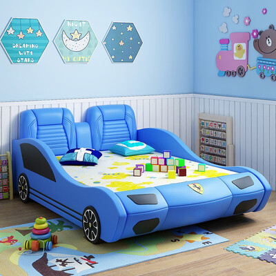 

The cool appearance of car bed bedside table gives children a comfortable&healthy sleeping environment