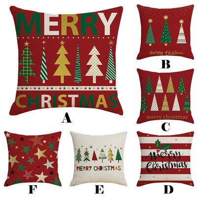 

Tailored Merry Christmas Pillow Cases Nordic Sofa Cushion Cover Home Decoration