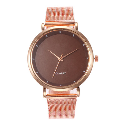 

Simple scale ladies watch colorful female alloy mesh