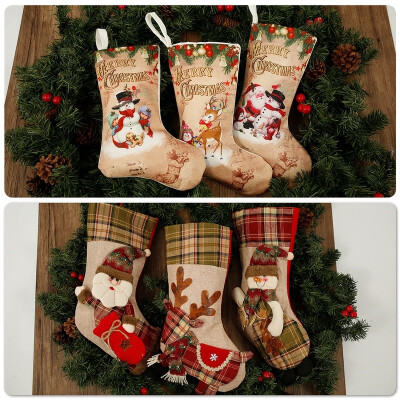 

Christmas Day Christmas Stockings Decorate Santa Claus Christmas Socks Christmas Boots&Christmas Socks