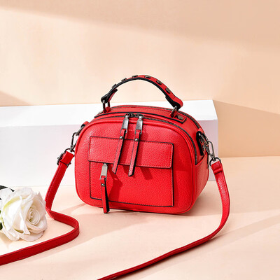

2019 new casual single shoulder diagonal small bag Korean version of the fresh fashion womens bag small square package cross-border
