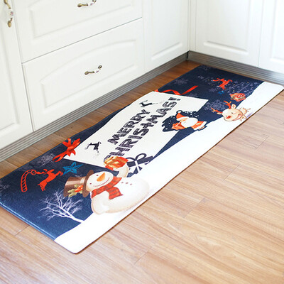 

〖Follure〗Christmas Santa Sleigh Anti-skid Water Absorption Area Rug - W24 Inch L71 Inch