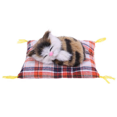 

Cute Simulation Plush Sleeping Cat Stuffed Doll Toys Kids Gift Photo Prop