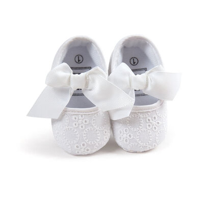 

Infant Newborn Baby Princess Shoes Lace Up Anti-slip Soft Bow Toldder Crib Shoes Sneakers Kids First Walker