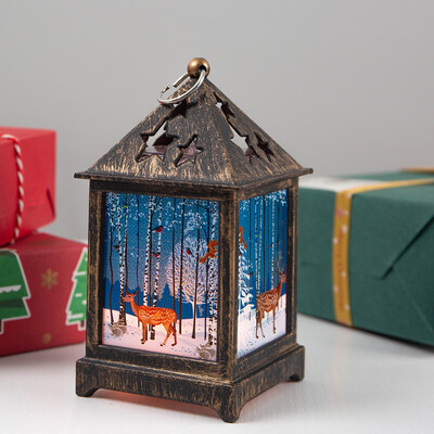 

Siaonvr Glowing Christmas Cabin Xmas House Glowing With Light For Christmas Party Decor