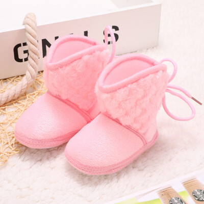 

Toddler Warm Boots Newborn Baby Toddler Boy Girl Soft Sole Crib Shoes Warm Boots Prewalker 0-18M