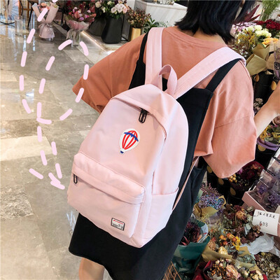 

Inswind schoolbag female Korean version of high school students nylon cloth Johnson Department of antique feeling young girls make