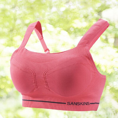 

Santic Womens Sports Bra Full Coverage Wire Free Running Yoga Underwear