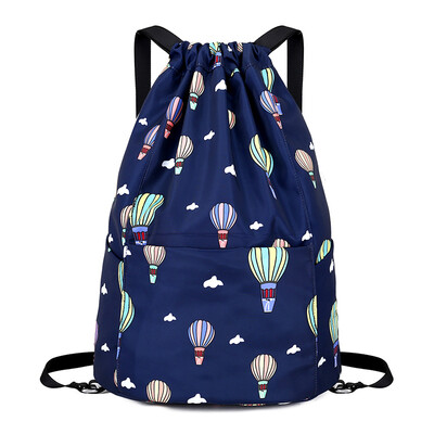 

Bag pocket rope extraction double shoulder bag for men&women to pick up rope double shoulder backpack simple light large cap