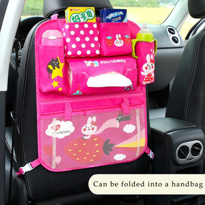 

Car Organizer Cute Cartoon Car Seat Back Storage Bags Hanging Car Organizer Bags Pocket Car styling for Kids