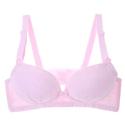 

Toponeto Women 34 cup Bra Ribbons Prints Bows Sexy Comfortable Wire Free Lingerie