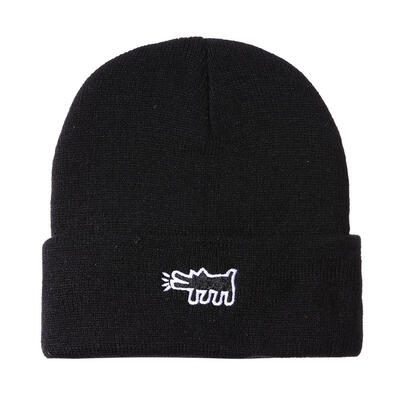 

Fashion Unisex Women Men Cartoon Dog Print Warm Hat Beanie Knitted Cap Gift