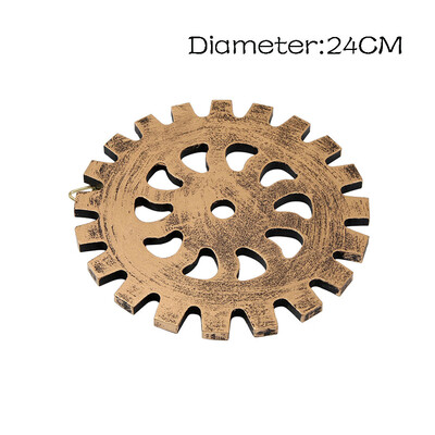 

Toponeto European Modern Vintage Steampunk Gear Industrial Style Wall Home Decoration Sil