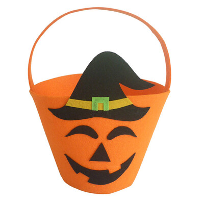 

Halloween Ghost Festival Supplies Pumpkin White Ghost Black Cat Handle Gift Bag Candy Bag Decoration Celebration Party Kids