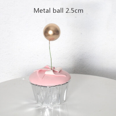 

FUNNYBUNNY Cake Decoration Golden Ball Cake Decoration Plug-in Decoration Baking Decoration Accessories Cake Topper