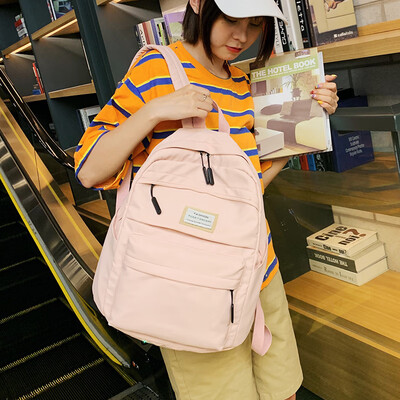 

2019 fashion bag female ins wind Korean version of ulzzang high school students backpack tide large capacity junior high school backpack