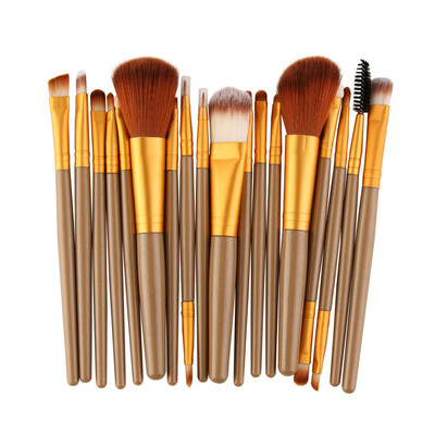

Toponeto 18 pcs Makeup Brush Set tools Make-up Toiletry Kit Wool Make Up Brush Set BK