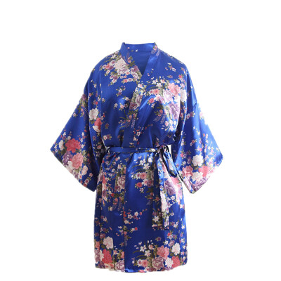 

Toponeto Women Sexy Cherry Blossom Kimono Dressing Gown Bath Robe Lingerie Nightdress