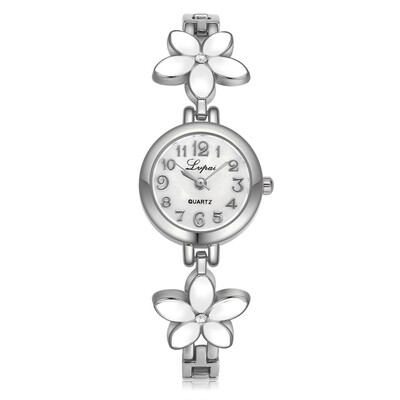 

Delicate Women Watches Roman Numerals Dial Ladies Luxury Quartz Wristwatch Fashion Flower Bracelet Strap Clock Reloj Mujer