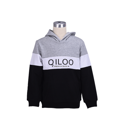 

QILOO Hooded sweater childrens sportswear simple&comfortable 11241