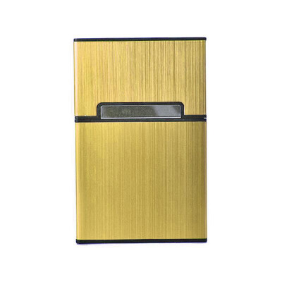 

Practical Cigar Emei Light Aluminum Cigarette Box Holder Pocket Storage Container Silvery
