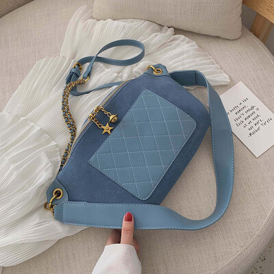 

Ins small foreign gas bag in summer new broadband chest bag new 2019 Korean version 100 lap womens bag chain oblique satchel bag