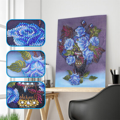 

Siaonvr Special Shaped Diamond Painting DIY 5D Partial Drill Cross Stitch Kits Crystal R