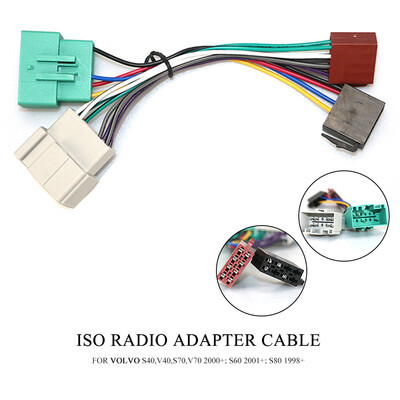 

12-038 ISO Radio for VOLVO 1998 select models Wiring F-Harness Wire Cable Plug Adaptor Stereo