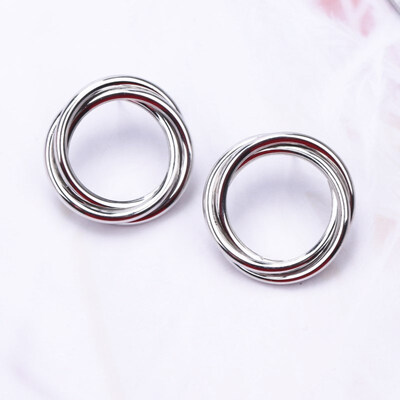 

New Fashion Exaggerated Big Circle Round Drop Earrings for Women Studs Gold Color Earring Club Party Jewelry Punk oorbellen