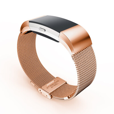 

〖Follure〗Milanese Stainless Steel Watch Band Strap Bracelet For Fitbit Charge 2 BK