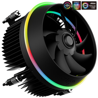 

Patriot aigo disc shadow RGB Symphony Edition CPU cooler support motherboard Siam synchronization Intel platform Symphony effect down pressure mute with silicone grease