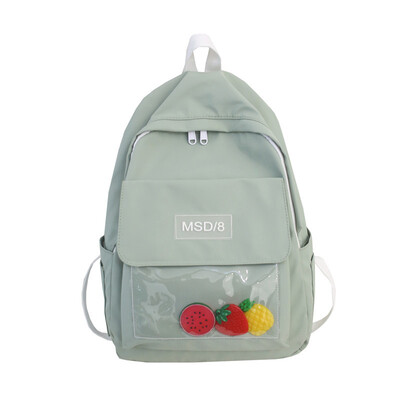 

Ins wind fruit summer fresh bag Japanese girls soft shoulder bag waterproof backpack for high school students