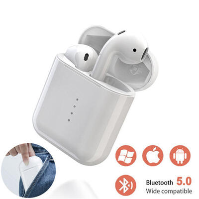 

I10 Bluetooth 50 Wireless Earphones Waterproof Touch Control Headphones With Mic Charging Case For Apple Android