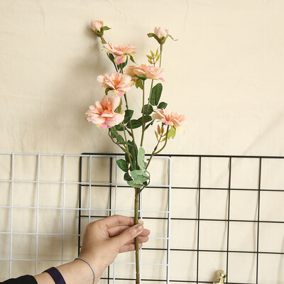 

Toponeto Artificial Fake Silk Flower Leaf Rose Flowers Floral Wedding Bouquet Party Home