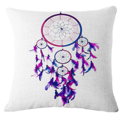 

〖Follure〗Dream Catcher Cotton Linen Cushion Cover Pillow Case Home Sofa Bed Car Decor A