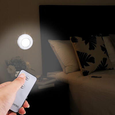 

〖Follure〗COB LED Wireless Night Light & Remote Control Closet Cabinet Puck Lamp