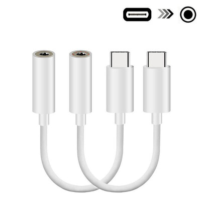

2pcs USB Type C to 35mm Stereo Audio Headphone Jack Adapter Cable