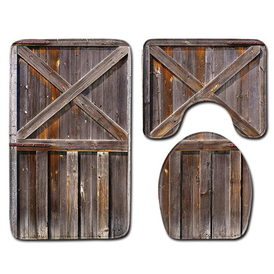 

Gobestart 3pcs Non-Slip Bath Mat Bathroom Kitchen Carpet Doormats Decor
