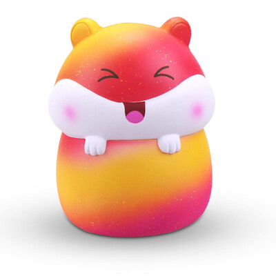 

Gotoamei Mini Adorable Hamster Super Slow Rising Kids Fun Toy Stress Reliever Toy Gift A