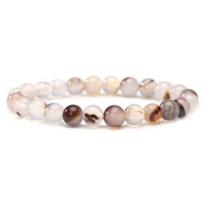 

12 Colors Agate Couple Bracelets 8Mm Natural Stone Beads Healing Energy Bracelet For Women Men
