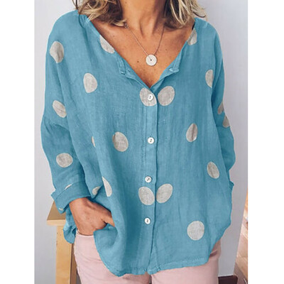 

Boho Women Summer Loose Shirt Tops Long Sleeve Blouse Gypsy Beach T-Shirt 6-18
